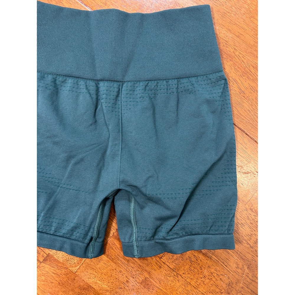 Gymshark Vital Seamless 2.0 Shorts Womens Small Green High Waist Athletic - Picture 7 of 8